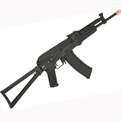 CYMA AKS74M Airsoft AEG Rifle w/ Steel Folding Stock - Black (Metal)  (CM040)