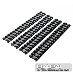 RAP4 Low Profile Tactical RIS Rail Cover (4x) - Black