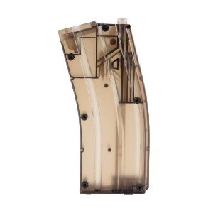 Transparent paintball magazine for paintball markers with high durability and reliability.