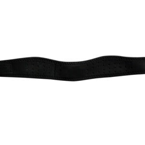 Black padded paintball mask strap for secure fit and comfort, ideal for paintball game accessories and equipment.