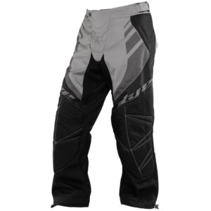 High-performance paintball pants with durable fabric and reinforced padding for competitive paintball games. Designed for comfort and protection during intense matches.