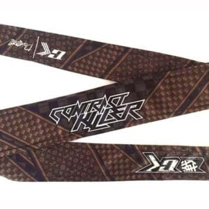 Premium paintball barrel cover with carbon fiber design for paintball marker protection and customization, ensuring durability during gameplay.