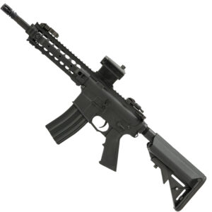 MP5 style tactical paintball marker with high-performance features for competitive paintball games and outdoor adventures. Perfect for enthusiasts seeking durability and accuracy in paintball equipment.