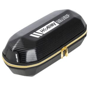 High-quality carbon fiber paintball gun case by HK-ARMY, designed for durability and protection during tournaments and practice sessions. Ideal for paintball equipment storage.