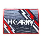 HK ARMYYYY paintball logo patch with bold design and vibrant colors, ideal for customizing paintball gear and apparel for enthusiasts and teams.