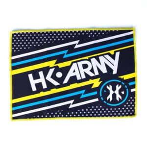 HK ARMY flag with vibrant colors and bold design, perfect for paintball enthusiasts and team sports. Show your team spirit with this high-quality, durable flag for paintball games and outdoor activities.