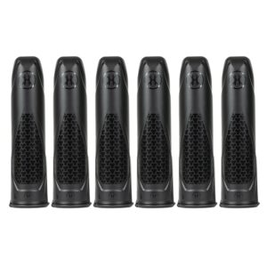 Black paintball hopper loaders for premium paintball products, designed for durability and high performance in competitive paintball games.