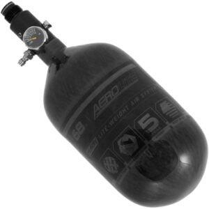 Nitrogen paintball tank for high-performance paintball gameplay, lightweight and durable, perfect for paintball enthusiasts seeking reliable air systems.