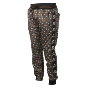 Comfortable camouflage paintball pants with durable fabric, adjustable waist, and multiple pockets for gear storage, perfect for enhanced mobility and protection during paintball gameplay.