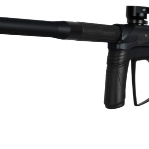 M16 paintball marker with telescoping barrel and ergonomic grip for high-performance paintball gameplay.
