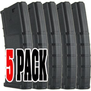 Black paintball magazine pack for extended game play, compatible with various paintball markers, durable and easy to load, essential gear for serious paintball enthusiasts.
