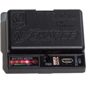 4. High-capacity Li-ion battery with battery meter for extended paintball gameplay and reliable power supply. Perfect for paintball enthusiasts seeking durable, high-performance gear.