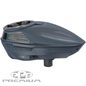 VIRTUE Spire IV paintball hopper, high-capacity hopper for fast-paced paintball games, lightweight and durable for professional players.