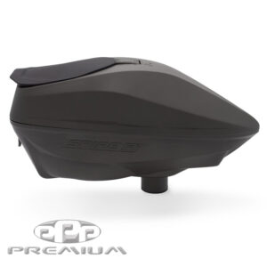 Dome-shaped paintball hopper for fast, reliable paintball feeding, designed for professional gameplay.