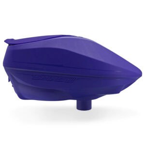 High-quality purple paintball hopper for premium paintball gear and tournament play.
