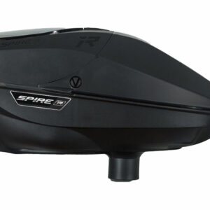 Robotic paintball hopper for high-capacity, efficient game play, and fast reloading. Suitable for professional paintball tournaments and recreational use, enhancing gameplay speed and accuracy.