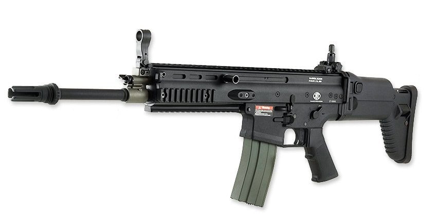 M4 style paintball marker for competitive and recreational play, with durable construction and high performance for professional paintball games.