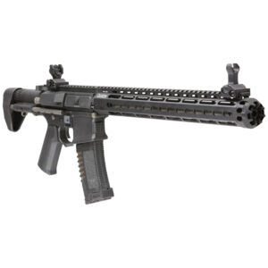 M4-style paintball marker with premium construction, high performance, and customizable features for professional paintball gameplay.