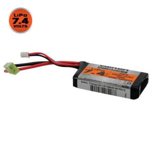 7.4V LiPo battery for paintball guns, high-performance power source for enhanced gameplay and reliability. Designed for durability and quick charging, ideal for paintball players seeking quality accessories.