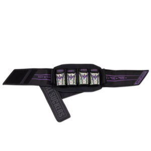 BNKR Kings paintball harness with adjustable elastic waistband for secure fit and quick access. Designed for all-day comfort and durability during intense paintball games. Perfect gear for competitive paintball players.