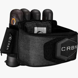 Black paintball hopper and gear bag for tournament paintball, featuring premium storage and transportation for paintball equipment and accessories.