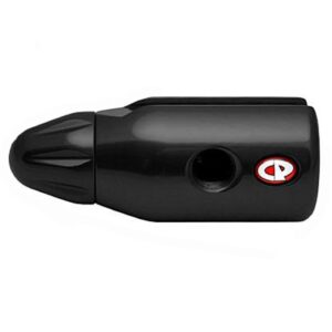Black paintball gun marker high-pressure air adapter for paintball marker accessories.