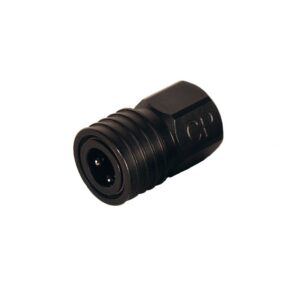 Replacement paintball gun macro line connector for reliable performance.