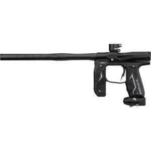 High-performance paintball gun with sleek black design, perfect for competitive games and outdoor play. Durable construction and precision accuracy for all paintball enthusiasts.