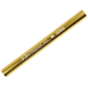 Freak XL Paintball Barrel in Gold for Enhanced Accuracy and Performance.