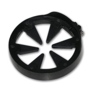 Black paintball HPA tank regulator propellant adapter for paintball guns and accessories. Precision-made for durability and optimal performance in paintball gameplay and equipment maintenance.