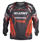 Premium paintball jersey featuring HK Army branding, designed for durability and comfort, perfect for competitive paintball games and outdoor tournaments.