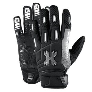Premium paintball gloves with padded palms and breathable fabric for enhanced protection and comfort during gameplay.