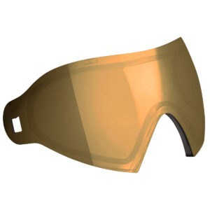 High-quality orange tinted paintball goggles for tournament and recreational paintball players, offering excellent eye protection and clarity during gameplay.