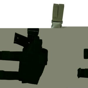 Black paintball marker with tactical accessories for professional paintball gameplay.