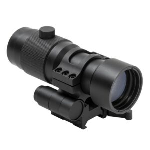 Scope optical sight for paintball guns, tactical scope with adjustable zoom and reticle, used for improved accuracy in paintball gameplay, durable and lightweight design for outdoor use, available at Premium Paintball Products.