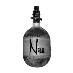 Premium paintball CO2 tank with regulator for paintball guns, durable and reliable for tournament and recreational play.
