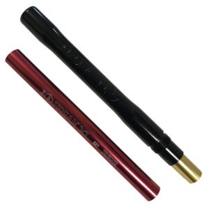 Black and red paintball markers for enhanced gameplay and accuracy.