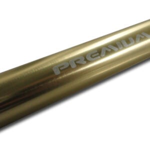 High-quality brass paintball barrel for enhanced accuracy and performance in paintball games. Perfect for serious players looking to upgrade their equipment.