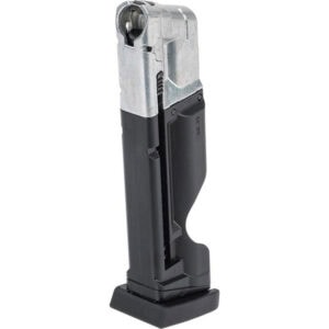Metal paintball magazine for reliable paintball gun loading and performance.