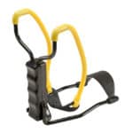 High-quality paintball agility trainer with yellow handles and adjustable strap for enhanced maneuverability and speed during paintball games. Perfect gear for competitive paintball players.