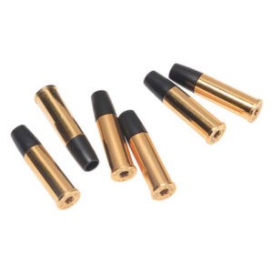 Gold and black paintball barrel inserts for premium paintball gear and accessories. Enhance accuracy and performance with high-quality paintball barrel tips from Premium Paintball Products.