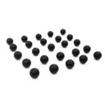 Black paintball bbs for premium paintball games and equipment.
