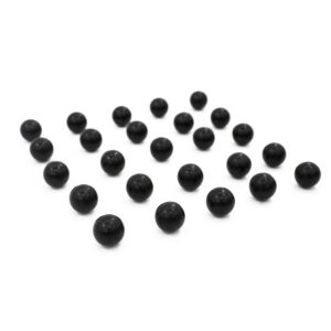 Black paintball bbs for premium paintball games and equipment.