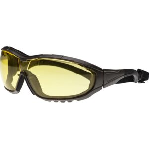 High-performance paintball goggles with yellow tinted lenses for optimal visibility, durability, and safety during paintball games. Designed by Premium Paintball Products for players seeking quality protective gear.