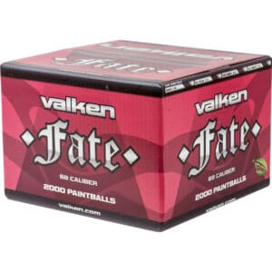 Valken Fate 68 Caliber Paintballs, 2000 Count, High-Quality Paintball Ammo for Competitive Play and Recreational Sports.
