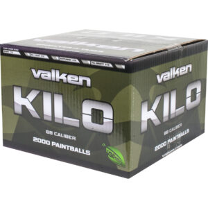 Valken Kilo 68 Caliber Paintballs, 2000 Count, High-Quality Paintball Ammo for Tournament and Recreational Play.