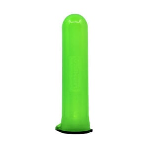 Bright green inflatable air barrier for paintball games, durable and lightweight for easy transport and setup. Perfect for safety and strategic cover during paintball matches.