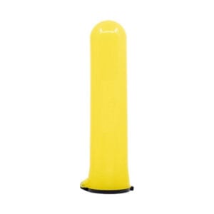 Yellow foam bunker for paintball games, durable and high visibility for safe gameplay. Perfect for paintball players and fields, enhancing safety and training precision. Ideal for tournament and recreational paintball.