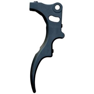 Black paintball marker trigger for Enhanced shooting performance and precision in paintball games.