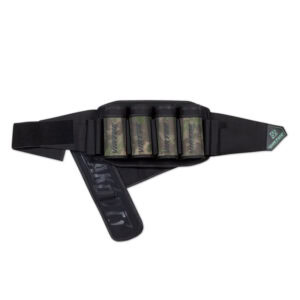 Virtue Paintball Pod Pack with 4 pods for paintball ammo storage and quick reloads, featuring durable design and adjustable straps for comfortable fit during gameplay.